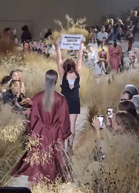 peta hermes|Activists Take Over Hermès Runway .